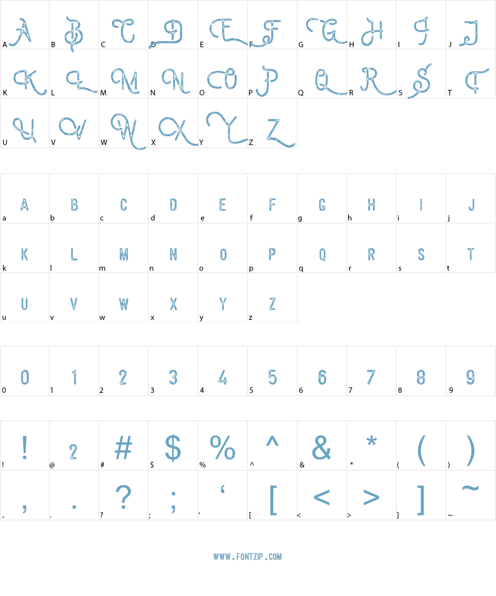Billyforges Demo Font Character